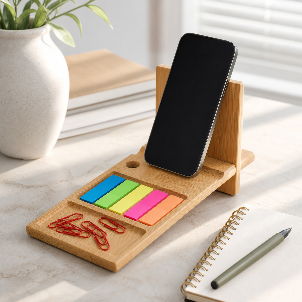 Phone Holder With Sticky Flags lifestyle