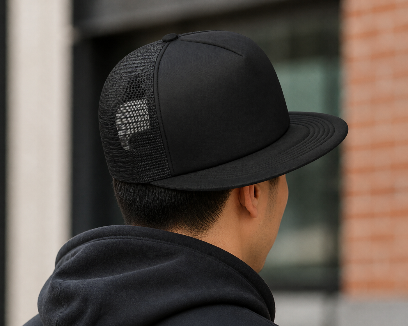 Flat Bill Trucker Cap lifestyle