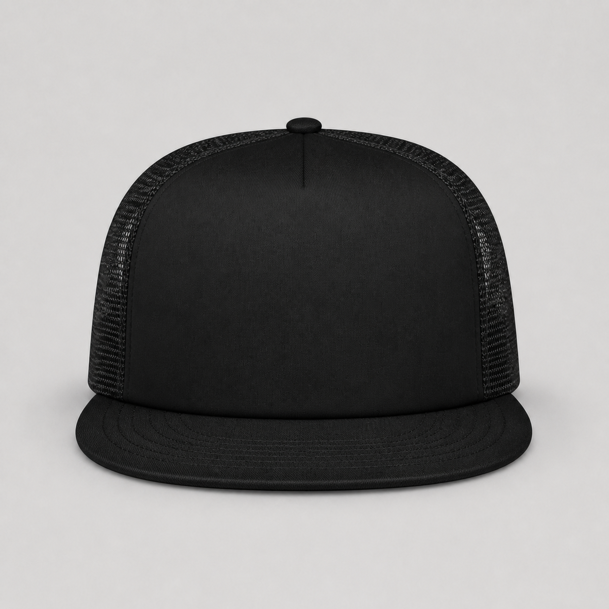 Flat Bill Trucker Cap social_centered